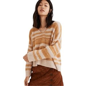 Madewell Space-Dyed Staley V-Neck Pullover Sweater NB373 size XS NWT